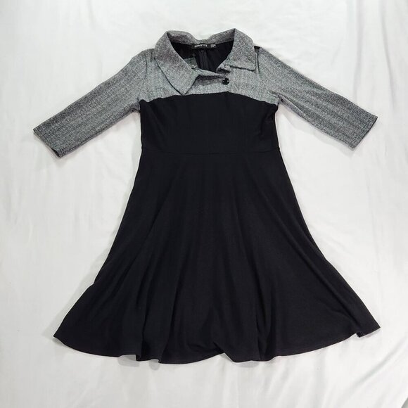 Homeyee Junior’s/Women’s Colorblock Lapel Career Tunic Dress XL
Lot K - Picture 3 of 4